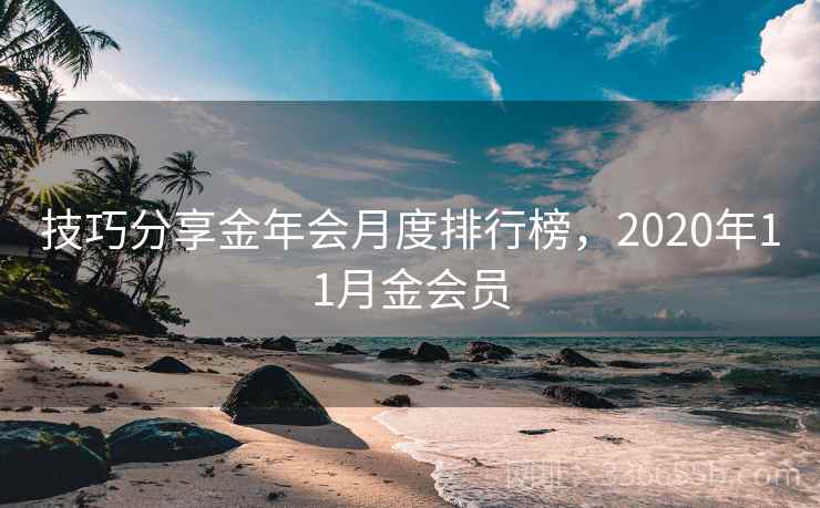 技巧分享金年会月度排行榜,2020年11月金会员 技巧分享金年会月度排行榜,2020年11月金会员